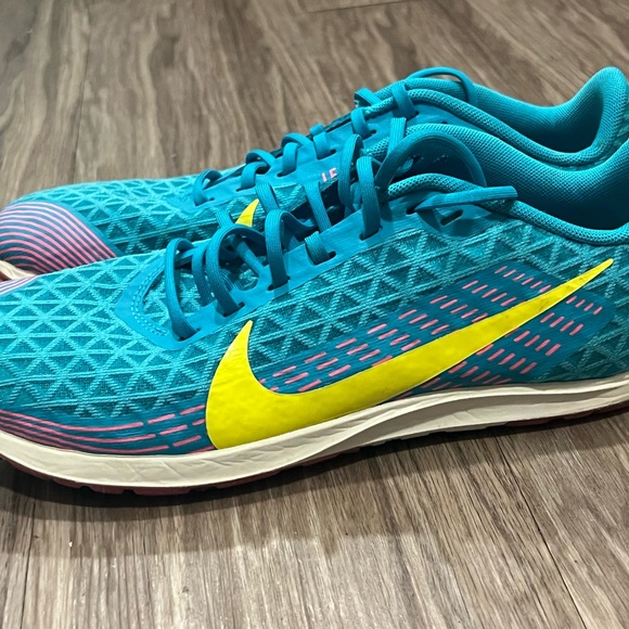 Nike Zoom Rival XC Size 9 AJ0854-301 Track Running Shoe Turquoise, Pink, Yellow - Picture 2 of 7